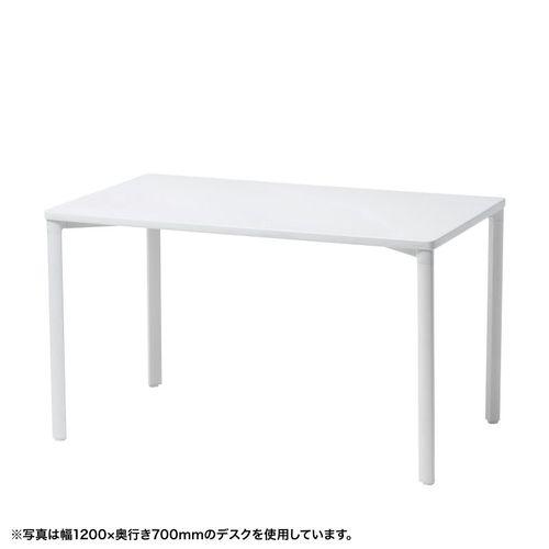 サンワサプライ eテーブル(ホワイト)W1000×D600×H700【受注生産品】(MEF-10060W) 取り寄せ商品