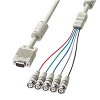 サンワサプライ KB-5BNC4K　アナログRGBケーブル 取り寄せ商品