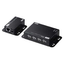 サンワサプライ USB2.0エクステンダー(50m延長、4ポート)(USB-EXSET6) 取り寄せ商品