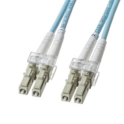 サンワサプライ アーマードメガネ型光ファイバケーブルマルチOM3、LC×2-LC×2、10m(HKB-AMOM3LCLC-10) 取り寄せ商品