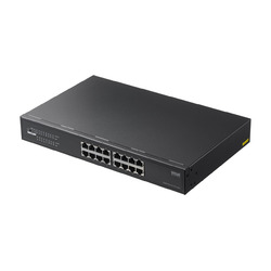 サンワサプライ レイヤー2ギガビット対応PoEスイッチングハブ(16ポート)(LAN-GIGAPOE1601) 取り寄せ商品