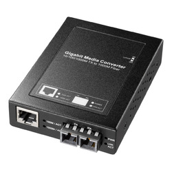 サンワサプライ 光メディアコンバータ(ギガビット対応・ブリッジ・マルチモード)(LAN-EC212CB) 取り寄せ商品