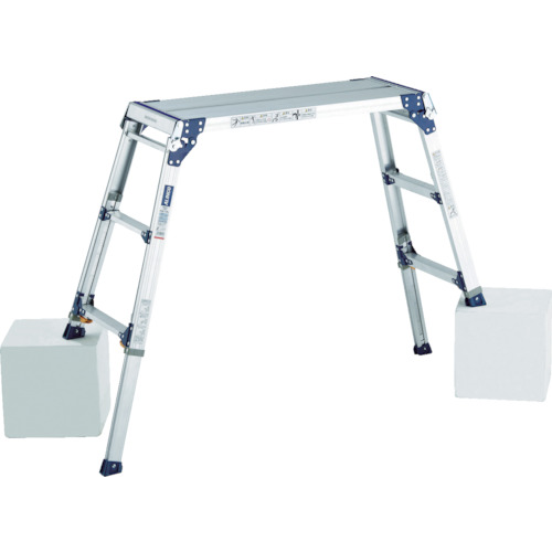 アルインコ 天板ワイド脚伸縮式足場台 1台(PXGE-712WX) 取り寄せ商品
