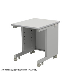 サンワサプライ eデスク(グレー)W650×D800×H700【受注生産品】(ED-SK6580GY) 取り寄せ商品
