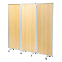 サンワサプライ ３連結パーティション(W1800×H1800・木目タイプ)(SPT-W18063LM) メーカー在庫品