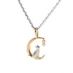 Pure 金属アレルギー対応 ノンアレルギー ステンレス ネックレス ペンダント 猫 (NPN-001) 取り寄せ商品