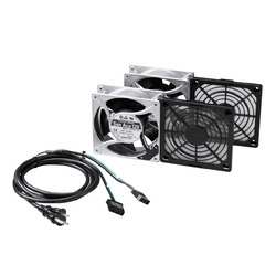 サンワサプライ CP-FANS38-2A 放熱ファン高速タイプt=38mm 2個セット 取り寄せ商品