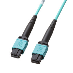 サンワサプライ MPO光ファイバケーブル(OM3、12芯、B配線、2m)(HKB-MPO12M3B-02) 取り寄せ商品