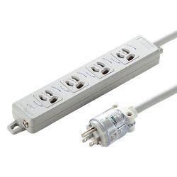 サンワサプライ 医用接地プラグ付き電源タップ 一般用 3P4個口 5m TAP-HPM4-5W メーカー在庫品