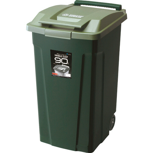 アスベル SP ハンドルペール 90L グリーン 1個(672811) 取り寄せ商品