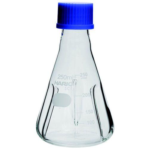 HARIO バッフル付きねじ口三角フラスコ 250mL BNSF-250-SCI(67-8100-91) 取り寄せ商品