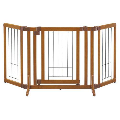 リッチェル ペット用木製おくだけドア付ゲート S ブラウン 1台(584712) 取り寄せ商品