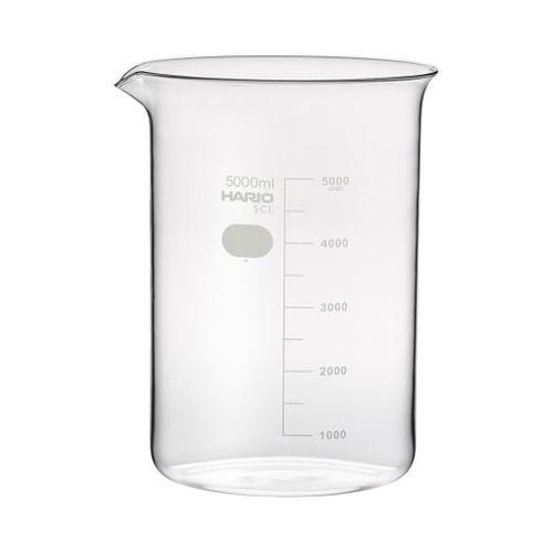 HARIO ビーカー 5000mL 4個入 B-5L SCI(6-214-40) 取り寄せ商品