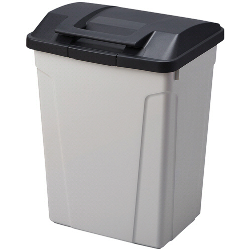 アスベル ハンドル付 分別ペール 70L ブラック 1台(A6650ﾌﾞﾗﾂｸ) 目安在庫=○