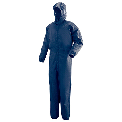 ミドリ安全 作業服 クリーンウェア フード一体型クリーンスーツ C1351N ネイビー LL 1着(C1351N-LL) 目安在庫=○