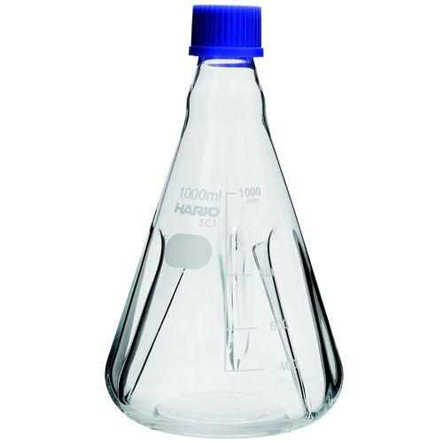 HARIO バッフル付きねじ口三角フラスコ 1、000mL BNSF-1L-SCI(67-8100-93) 取り寄せ商品