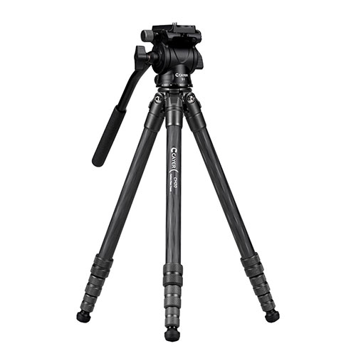 CAYER カイヤー コンパクトカーボン三脚 CH20S1 4段 脚径19mm ブラック(VCAYER-CH20S1BK) 取り寄せ商品 17,849円