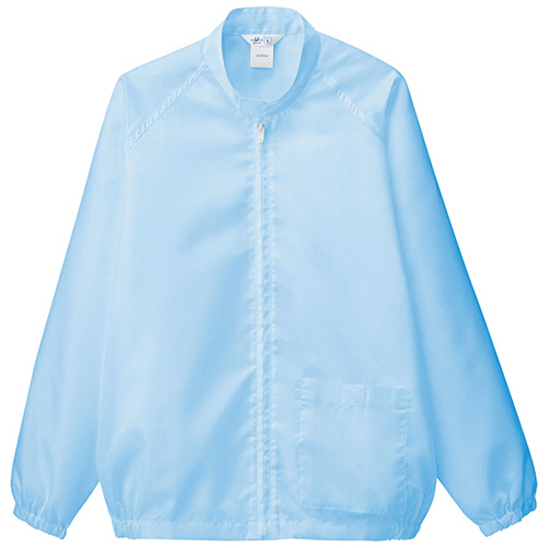 ミドリ安全 クリーンウェア 男女共用 上衣 S3205B ブルー S 1着(S3205B-UE-S) 取り寄せ商品
