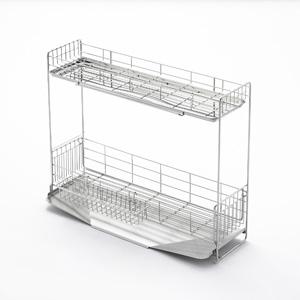 ヨシカワ シンクサイド幅の広がる２段水切り　幅１５×奥行５７cm(1306081) 取り寄せ商品
