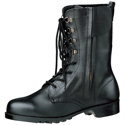 ミドリ安全 JIS規格 ゴム底安全靴 V2133N チャック ブラック 25cm 1足(V2133N-25.0) 目安在庫=○