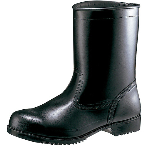 ミドリ安全 JIS 耐油･耐薬品仕様 ゴム底安全靴 V2400NT 耐滑 ブラック 25.5cm 1足(V2400NT-25.5) 目安在庫=○