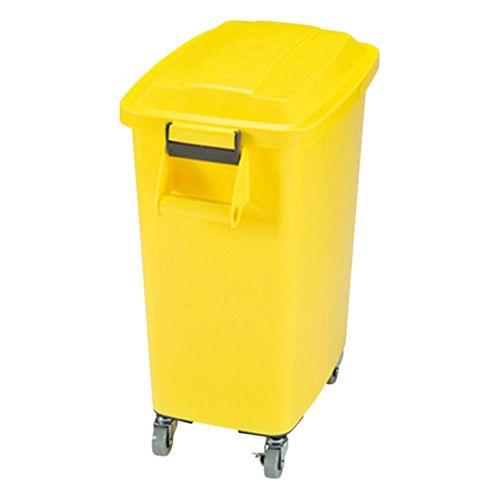 アロン化成 カラーペール（キャスター付き） 45L イエロー (1個)(CK-45) 取り寄せ商品