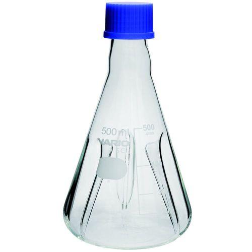 HARIO バッフル付きねじ口三角フラスコ 500mL BNSF-500-SCI(67-8100-92) 取り寄せ商品