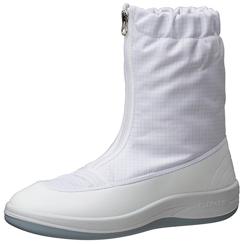 ミドリ安全 男女兼用 静電作業靴 エレパス クリーンブーツ SU551 ホワイト 24.0cm 1足(SU551-24.0) 目安在庫=○