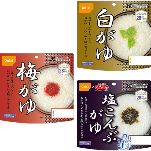 尾西食品 尾西のアルファ米 おかゆ3種詰合せセット 1ケース(30食:各10食)(KFX3X10) 取り寄せ商品