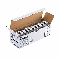 キングジム ＰＲＯテープエコパック白ラベル SS12K-10PN 取り寄せ商品