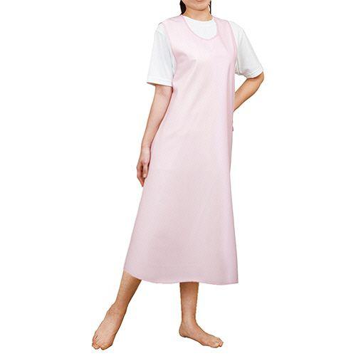 日本エンゼル 入浴介助エプロン(かぶりタイプ) ピンク L 1枚(6011-ﾋﾟﾝｸL) 取り寄せ商品
