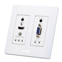 ＡＴＥＮ HDMI &amp; VGA HDBaseTトランスミッター(USウォールプレート、POH)(VE2812AUST) 取り寄せ商品