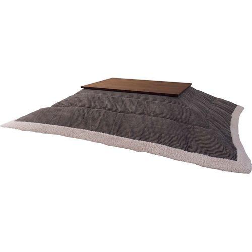 東谷 薄掛けコタツ布団 長方形 グレー(KK-142GY) メーカー在庫品