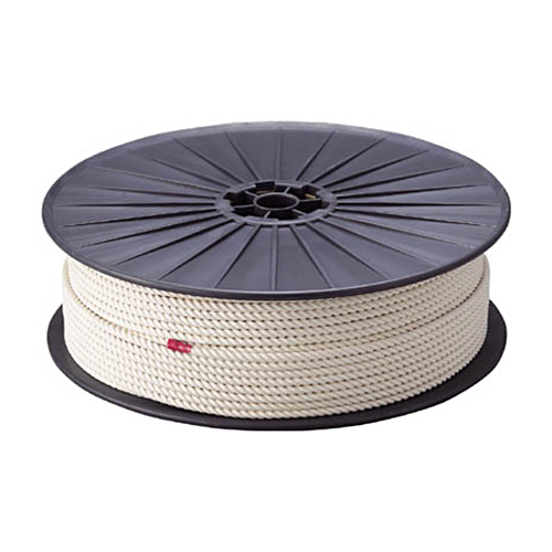 ＴＲＵＳＣＯ 綿ロープ 3つ打 線径9mm×長さ150m ボビン巻 1巻(R-9150M) 目安在庫=○