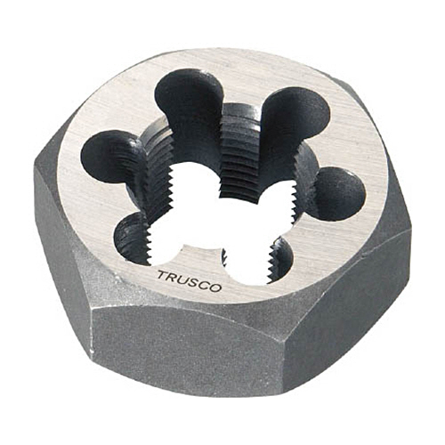 ＴＲＵＳＣＯ 六角サラエナットダイス(並目) 27×3.0 1個(TD6-27X3.0) 目安在庫=○