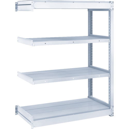 ＴＲＵＳＣＯ TUG型軽中量棚200kg 連結 1540×474×H1200 4段 1台(TUG200-45S-4B) 目安在庫=○