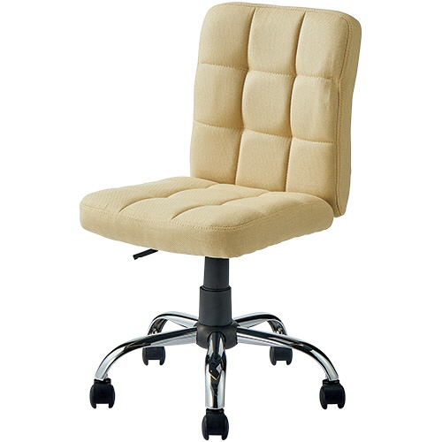 山善（YAMAZEN） ファブリックチェア ベージュ 1脚(FCL-42(BE)) 目安在庫=○