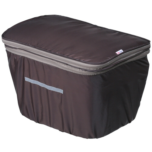 川住製作所 2段式ワイド前カゴカバー ブラウン 1個(KW-770BR) 目安在庫=○