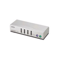 ＡＴＥＮ KVMスイッチ 4ポート ケーブル付き(1.2m*2/1.8m*2) CS-84A 取り寄せ商品