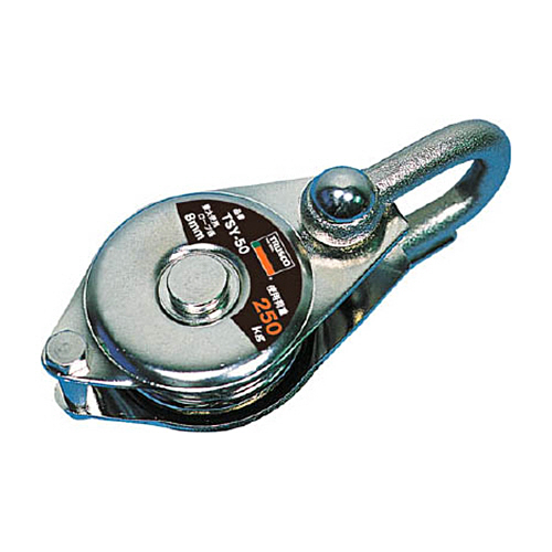 ＴＲＵＳＣＯ シンプル型滑車 シャックル式 75mm 1個(TSY75) 目安在庫=○