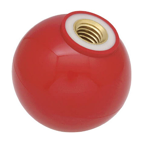 ＴＲＵＳＣＯ 樹脂製握り玉 金具付赤 40×M12mm 1箱(20個)(TPC4012R) 目安在庫=○