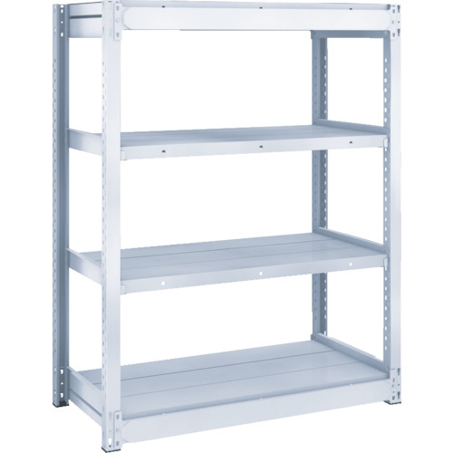 ＴＲＵＳＣＯ TUG型軽中量棚200kg 単体 1840×324×H1200 4段 1台(TUG200-46K-4) 目安在庫=○