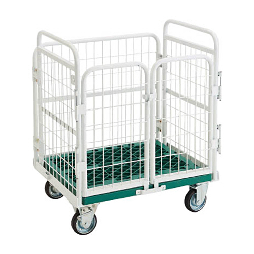 ＴＲＵＳＣＯ 折りたたみ式網台車 アミーゴカーゴ 600×800 1台(AMG-1) 取り寄せ商品 95,934円