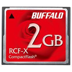 バッファロー コンパクトフラッシュ 2GB RCF-X2G 取り寄せ商品