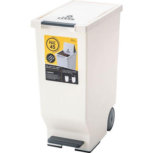 東谷 スライドペダルペール45L ホワイト(LFS-764WH) メーカー在庫品の通販は 6,632円