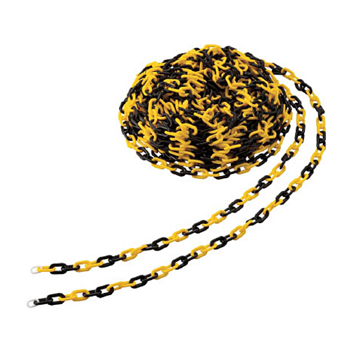 ＴＲＵＳＣＯ プラチェーン 8mm×30m 黄/黒 1巻(TPC8YB) 目安在庫=○