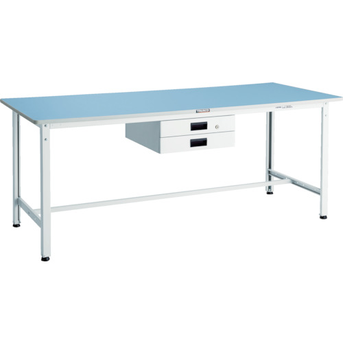 ＴＲＵＳＣＯ BER型軽量作業台 1800×900 薄型2段引出付 1台(BER-1890UDK2) 取り寄せ商品 55,286円