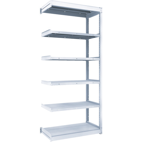 ＴＲＵＳＣＯ TUG型軽中量棚200kg 連結 1840×324×H2100 6段 1台(TUG200-76K-6B) 目安在庫=○