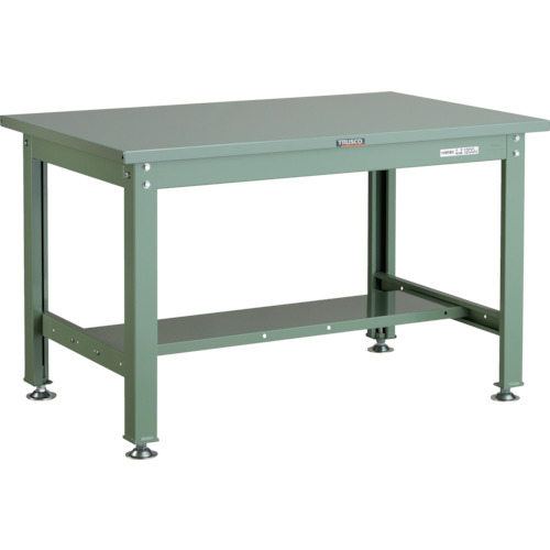 TRUSCO SHW型作業台 1200×750×H740 緑 1台(SHW-1200-GN) 取り寄せ商品