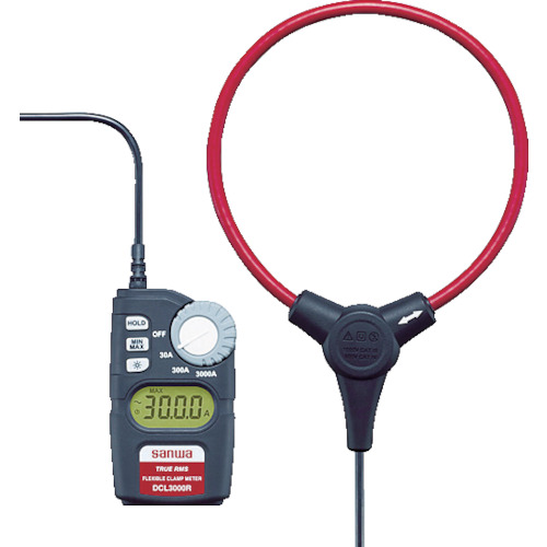 三和電気計器 AC専用フレキシブルクランプメータ 1個(DCL3000R) 取り寄せ商品 26,440円